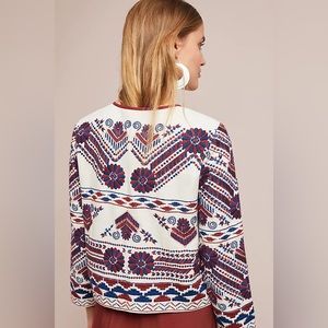 Embroidered Anthropologie Jacket
